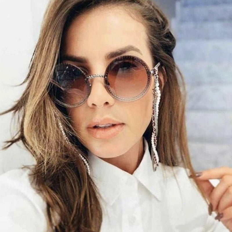 Luxury Oversized Round Sunglasses