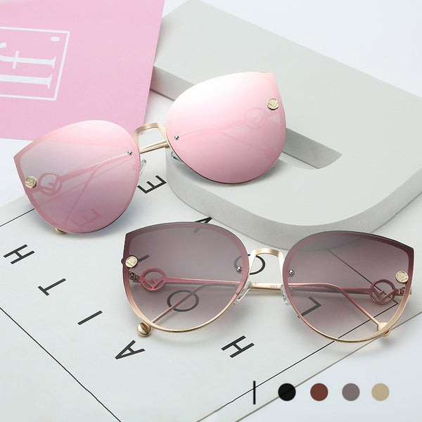 Women Design Mirror Sunglasses